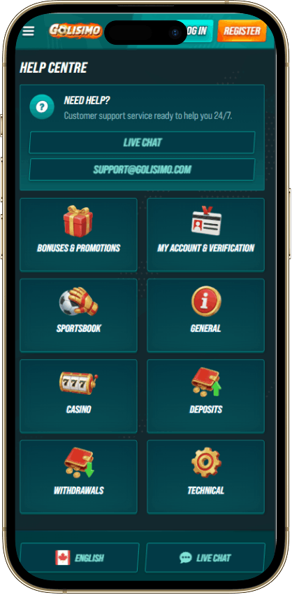 Golisimo Casino Support